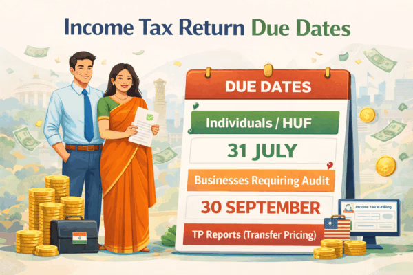 Income Tax Return Due Dates