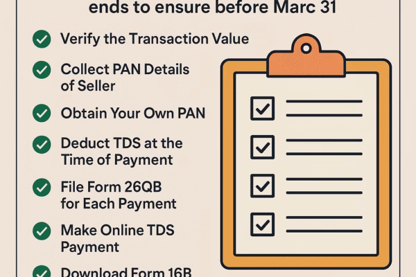 Ensuring TDS Compliance In Property Transactions Checklist