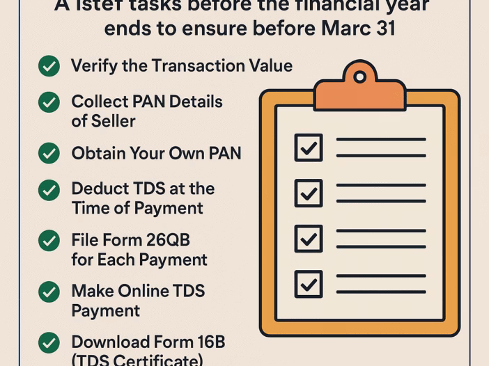 Ensuring TDS Compliance In Property Transactions Checklist