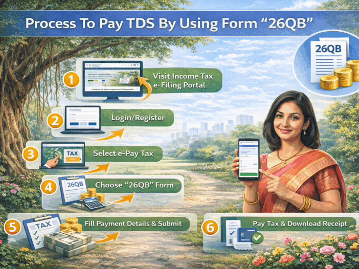 PROCESS TO PAY TDS BY USING FORM “26QB”