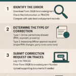 To Rectify Errors In TDS Filings for Property Purchase: