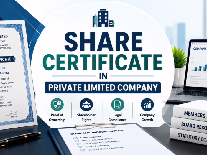 Share Certificate in Private Limited Company