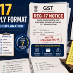 REG-17 Notice Reply Format with Sample and Explanation new