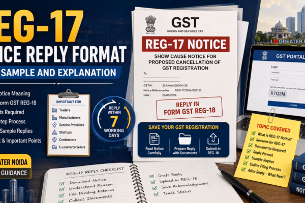 REG-17 Notice Reply Format with Sample and Explanation new