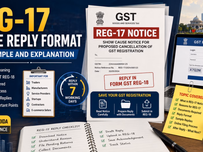REG-17 Notice Reply Format with Sample and Explanation new