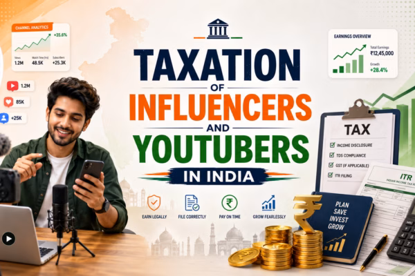 Taxation of Influencers and YouTubers in India