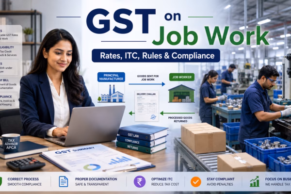 GST on Job Work Rates, ITC, Rules & Compliance