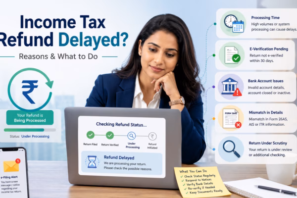 Income Tax Refund Delayed Reasons & What to Do