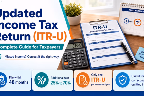 Updated Income Tax Return (ITR-U) Complete Guide for Taxpayers