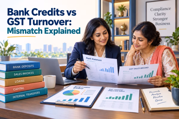 Bank Credits vs GST Turnover Mismatch Explained